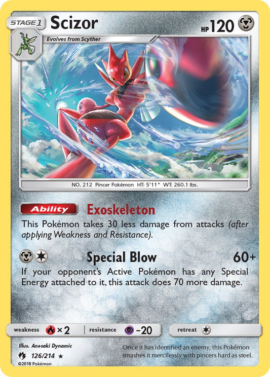 Scizor 126/214 Reverse Rare - MissingNo.