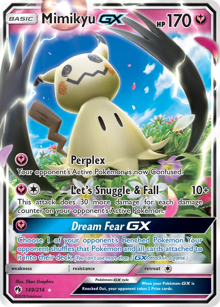Mimikyu GX 149/214 Holo Rare GX - MissingNo.