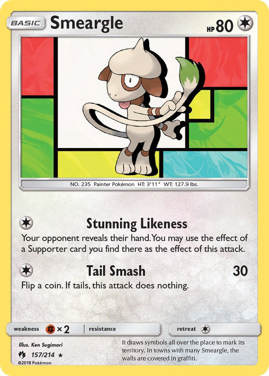Smeargle 157/214 Non-Holo Rare - MissingNo.