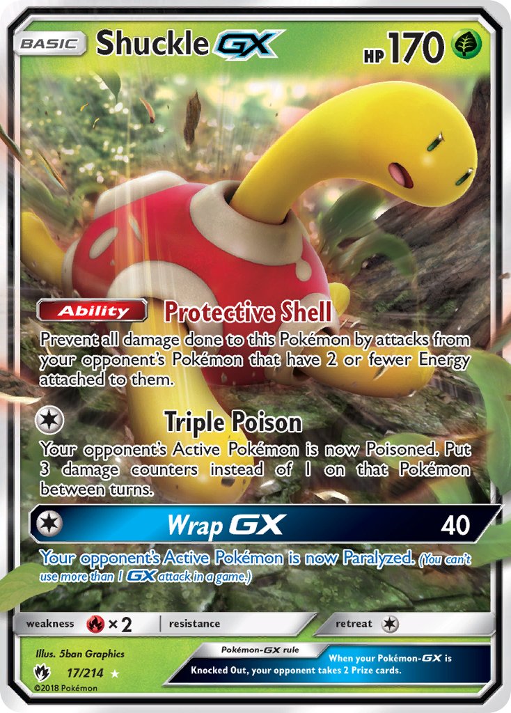 Shuckle GX 17/214 Holo Rare GX - MissingNo.