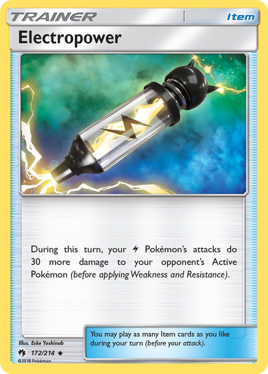 Electropower 172/214 Staff Reverse Holo Pokémon League (Lost Thunder Season) League Cup Promo - MissingNo.
