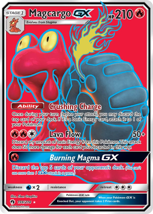 Magcargo GX 198/214 Holo Ultra Rare GX - MissingNo.