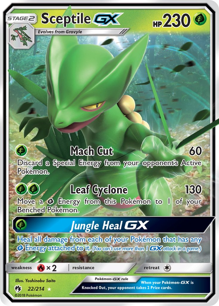 Sceptile GX 22/214 Holo Rare GX - MissingNo.