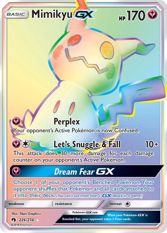 Mimikyu GX 226/214 Rainbow Secret Rare GX - MissingNo.