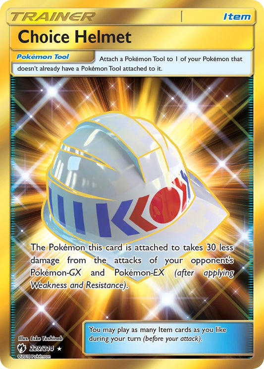 Choice Helmet 229/214 Gold Secret Rare - MissingNo.