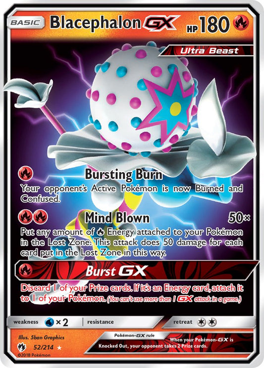 Blacephalon GX 52/214 Holo Rare Ultra Beast GX - MissingNo.