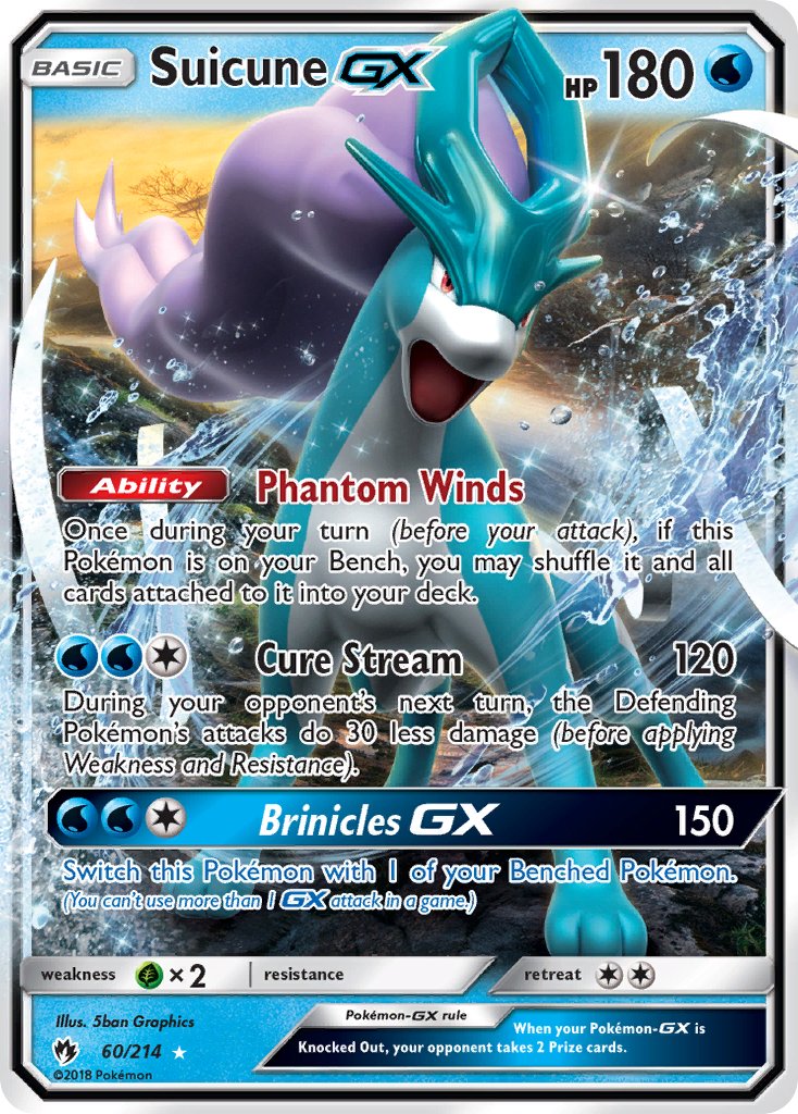 Suicune GX 60/214 Holo Rare GX - MissingNo.