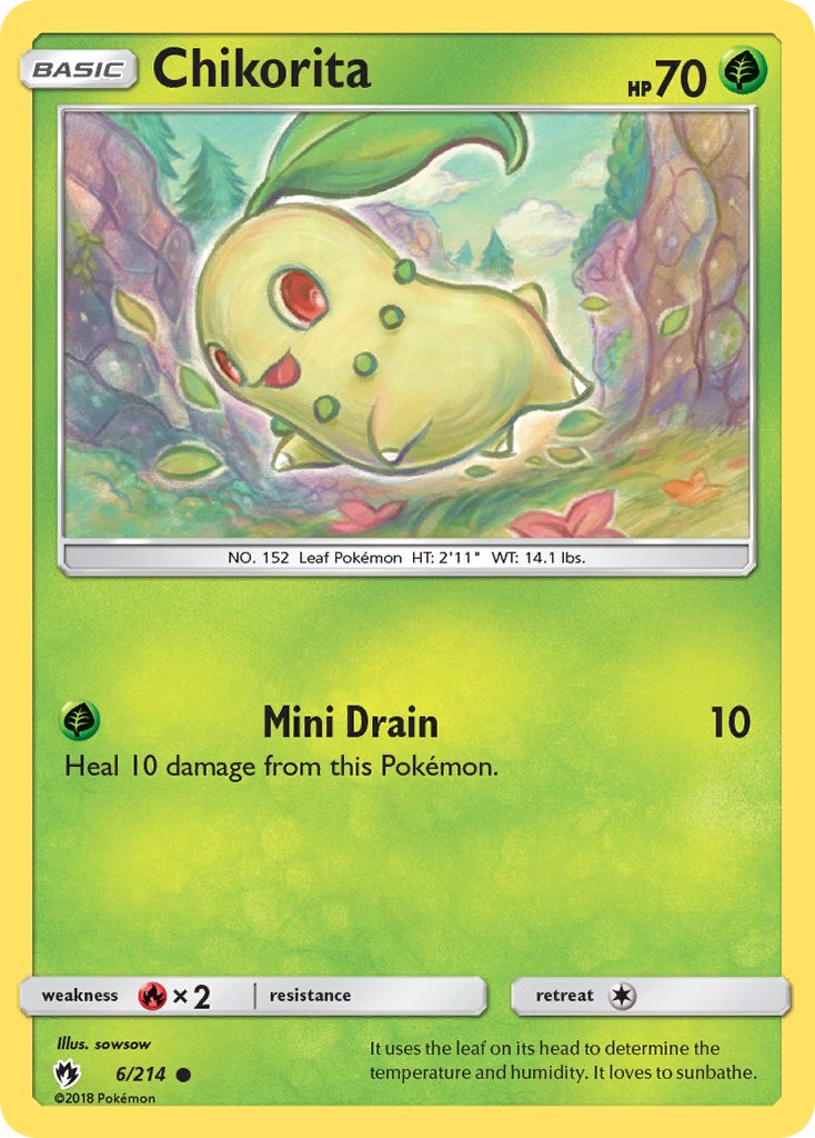 Chikorita 6/214 Reverse Common - MissingNo.