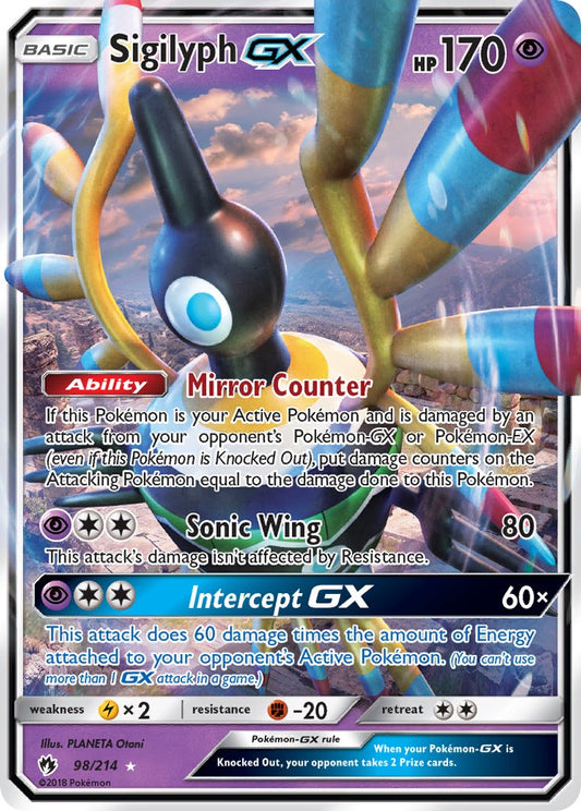 Sigilyph GX 98/214 Holo Rare GX - MissingNo.