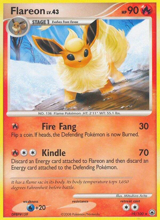 Flareon 19/100 Non-Holo Rare - MissingNo.