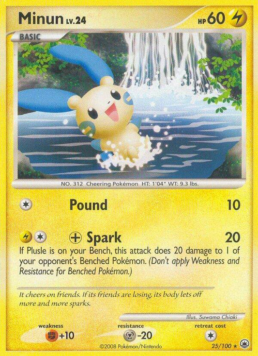 Minun 25/100 Reverse Rare - MissingNo.
