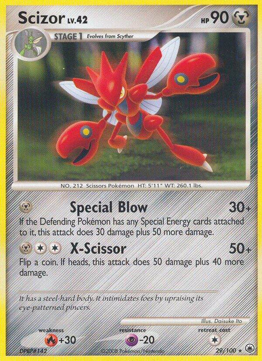 Scizor 29/100 Reverse Rare - MissingNo.