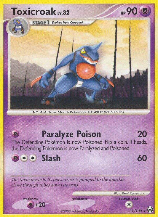 Toxicroak 31/100 Non-Holo Rare - MissingNo.