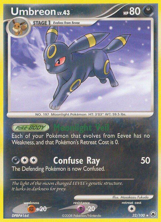 Umbreon 32/100 Reverse Rare - MissingNo.
