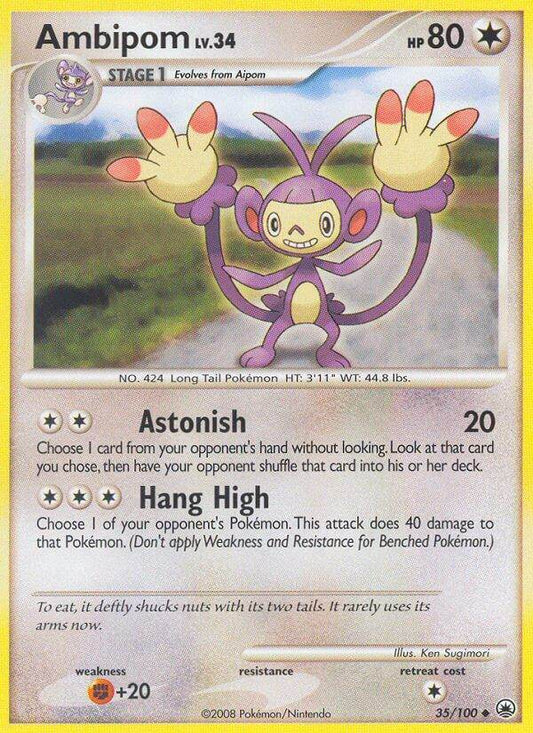 Ambipom 35/100 Reverse Uncommon - MissingNo.