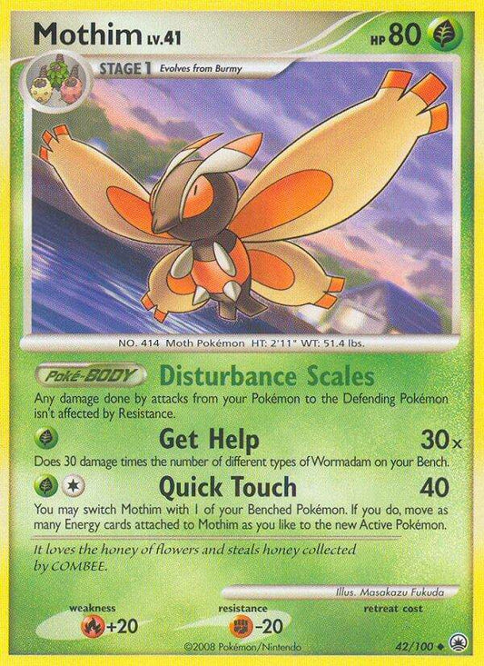 Mothim 42/100 Prerelease Stamp Promo - MissingNo.