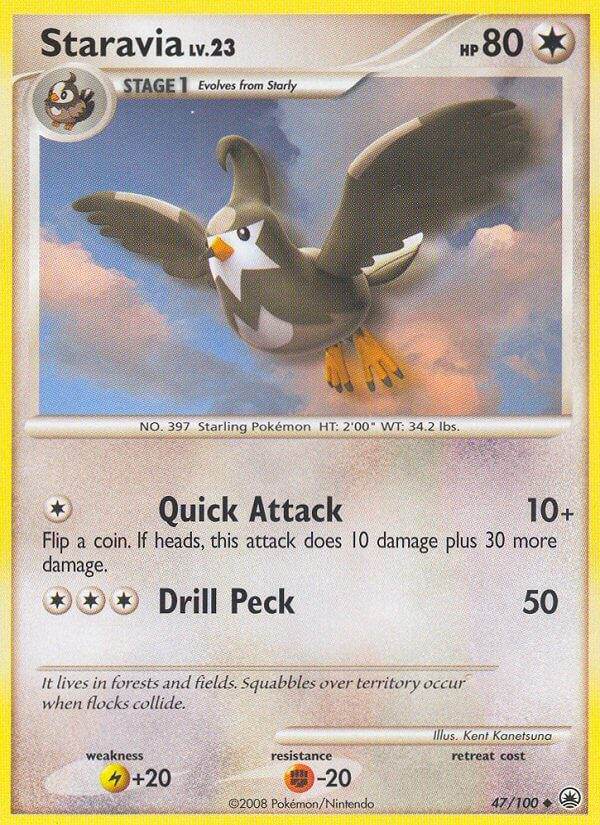 Staravia 47/100 Reverse Uncommon - MissingNo.