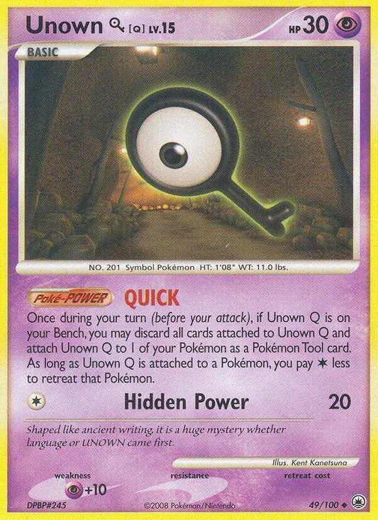 Unown Q 49/100 Reverse Uncommon - MissingNo.