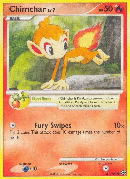 Chimchar 57/100 Gold Snowflake Stamp Pokémon Countdown Calendar Exclusive - MissingNo.