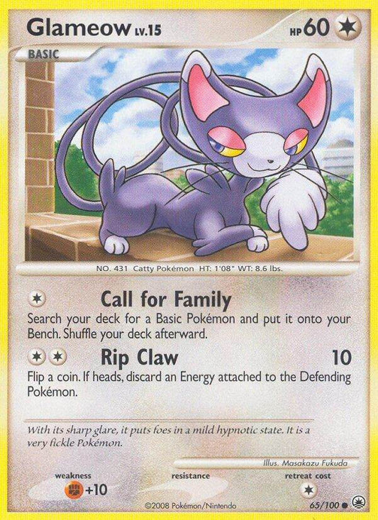 Glameow 65/100 Reverse Common - MissingNo.