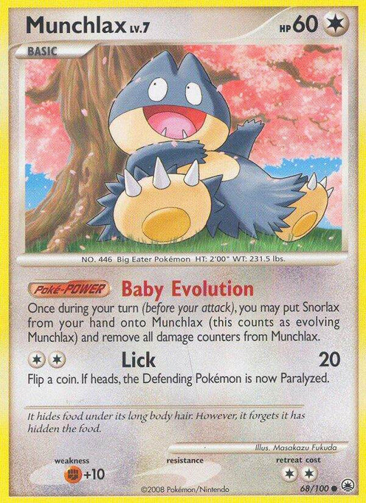 Munchlax 68/100 Gold Snowflake Stamp Pokémon Countdown Calendar Exclusive - MissingNo.