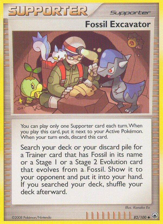 Fossil Excavator 82/100 Reverse Uncommon - MissingNo.
