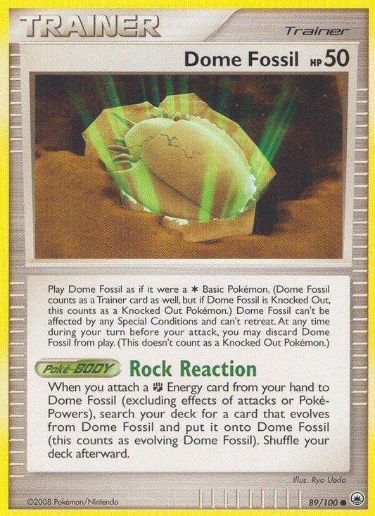 Dome Fossil 89/100 Reverse Common - MissingNo.
