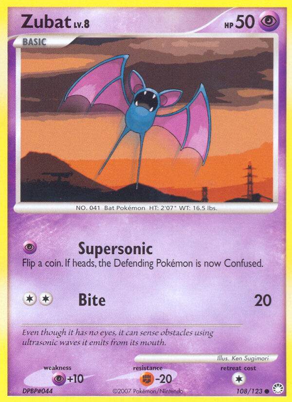 Zubat 108/123 Reverse Common - MissingNo.