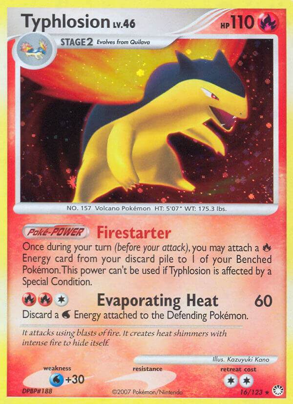 Typhlosion 16/123 Holo Rare - MissingNo.