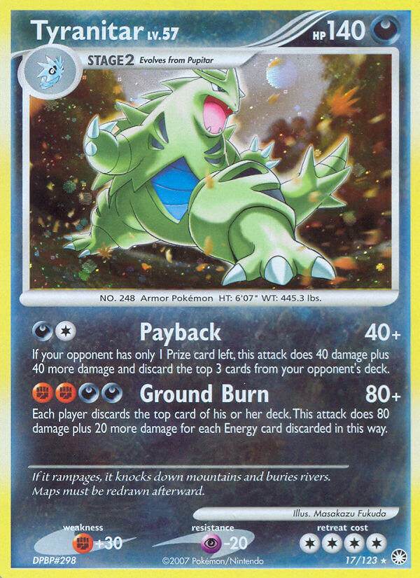 Tyranitar 17/123 Reverse Rare - MissingNo.