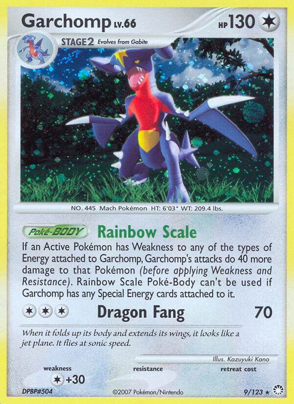 Garchomp 9/123 Holo Rare - MissingNo.