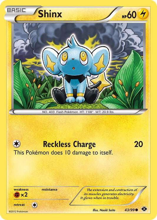 Shinx 43/99 Cracked Ice holo Dark Explorers Stage 2 Blisters Exclusive - MissingNo.