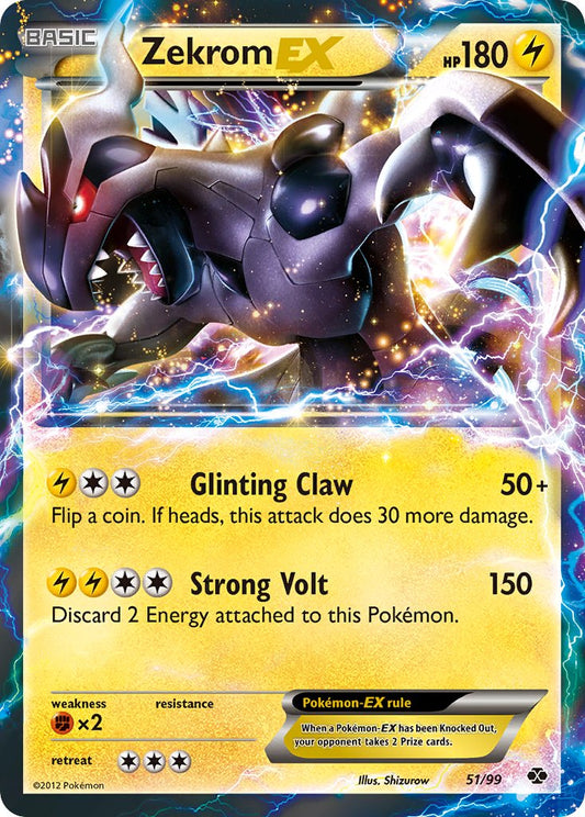 Zekrom EX 51/99 Holo Rare EX - MissingNo.