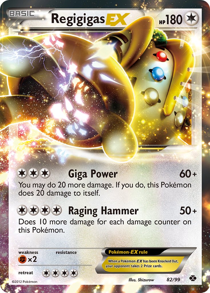 Regigigas EX 82/99 Holo Rare EX - MissingNo.