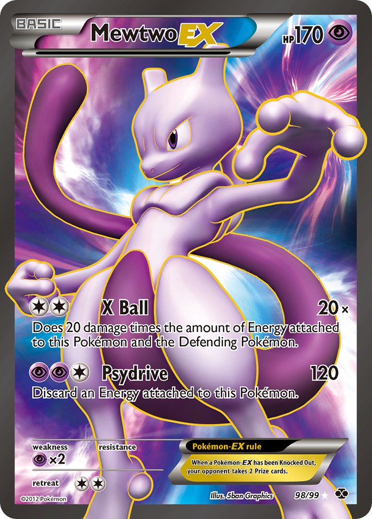 Mewtwo EX 98/99 Holo Ultra Rare EX - MissingNo.