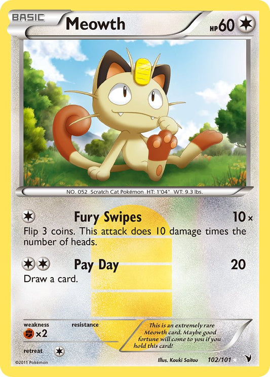 Meowth 102/101 Holo Secret Rare - MissingNo.