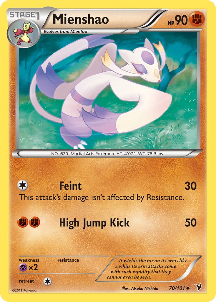 Mienshao 70/101 Reverse Uncommon - MissingNo.