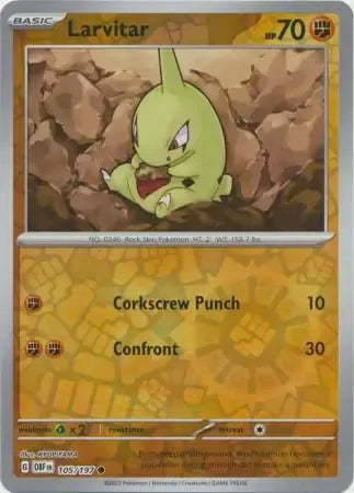 Larvitar 105/197 Reverse Common