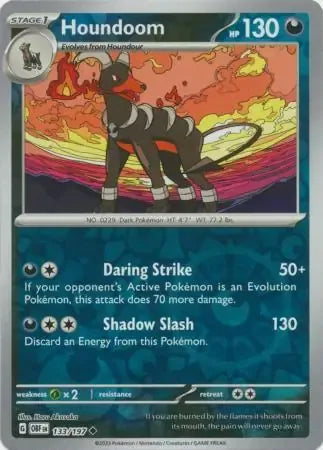 Houndoom 133/197 Reverse Uncommon