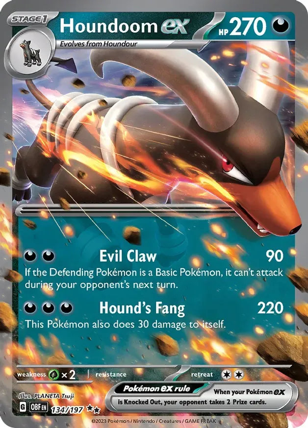 Houndoom ex 134/197 Double Rare ex
