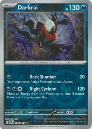 Darkrai 136/197 Reverse Rare
