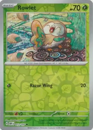 Rowlet 13/197 Reverse Common
