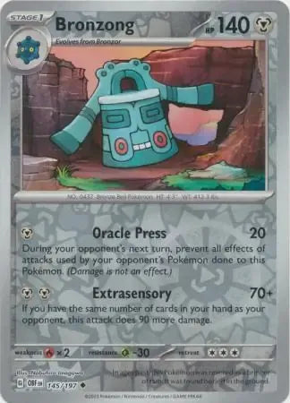 Bronzong 145/197 Reverse Uncommon