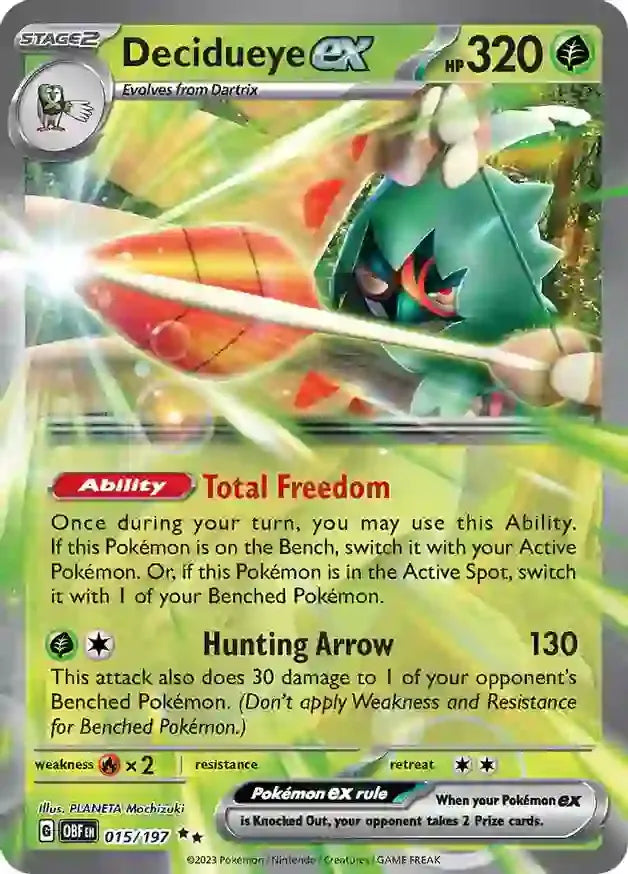 Decidueye ex 15/197 Double Rare ex