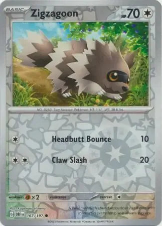 Zigzagoon 167/197 Reverse Common