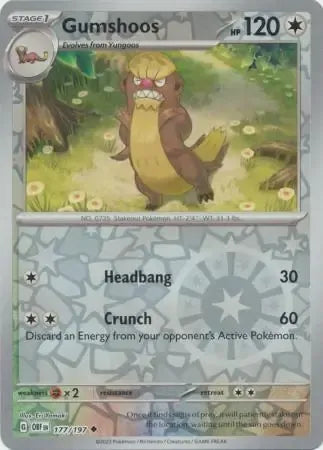 Gumshoos 177/197 Reverse Uncommon