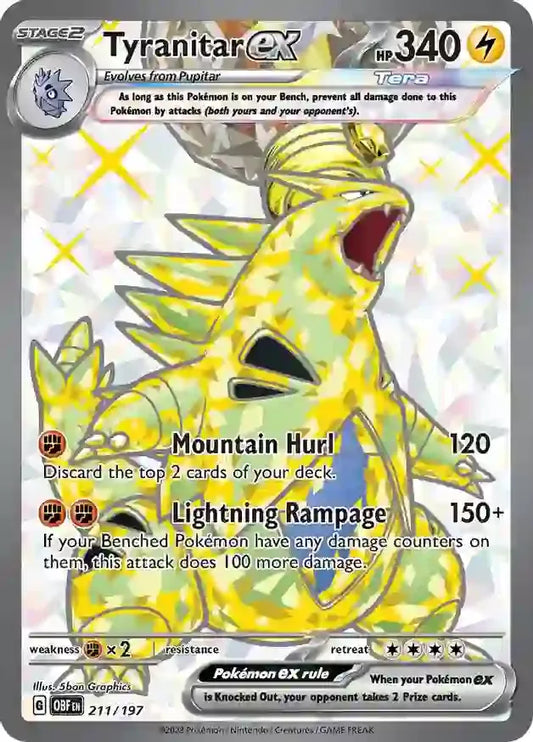 Tyranitar ex 211/197 Ultra Rare ex