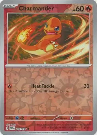 Charmander 26/197 Reverse Common