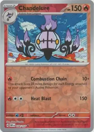 Chandelure 38/197 Reverse Uncommon