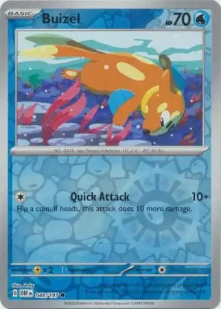 Buizel 48/197 Reverse Common